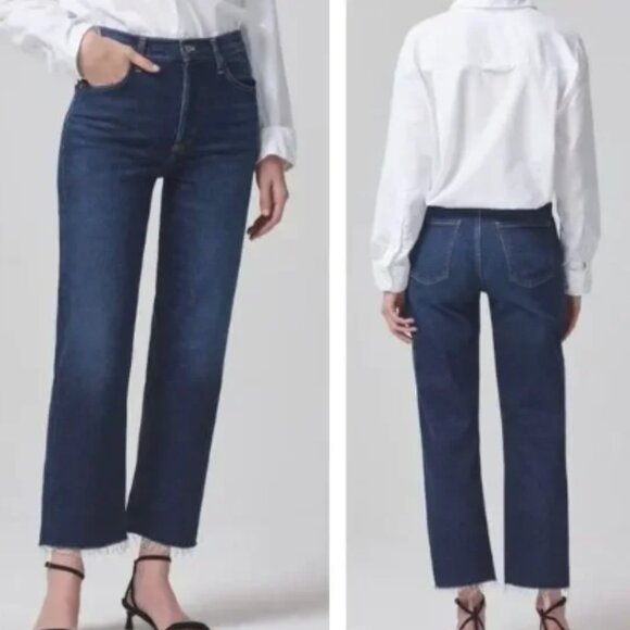 Citizens of Humanity Florence Wide Straight High Rise Jeans size 28 - Picture 1 of 8